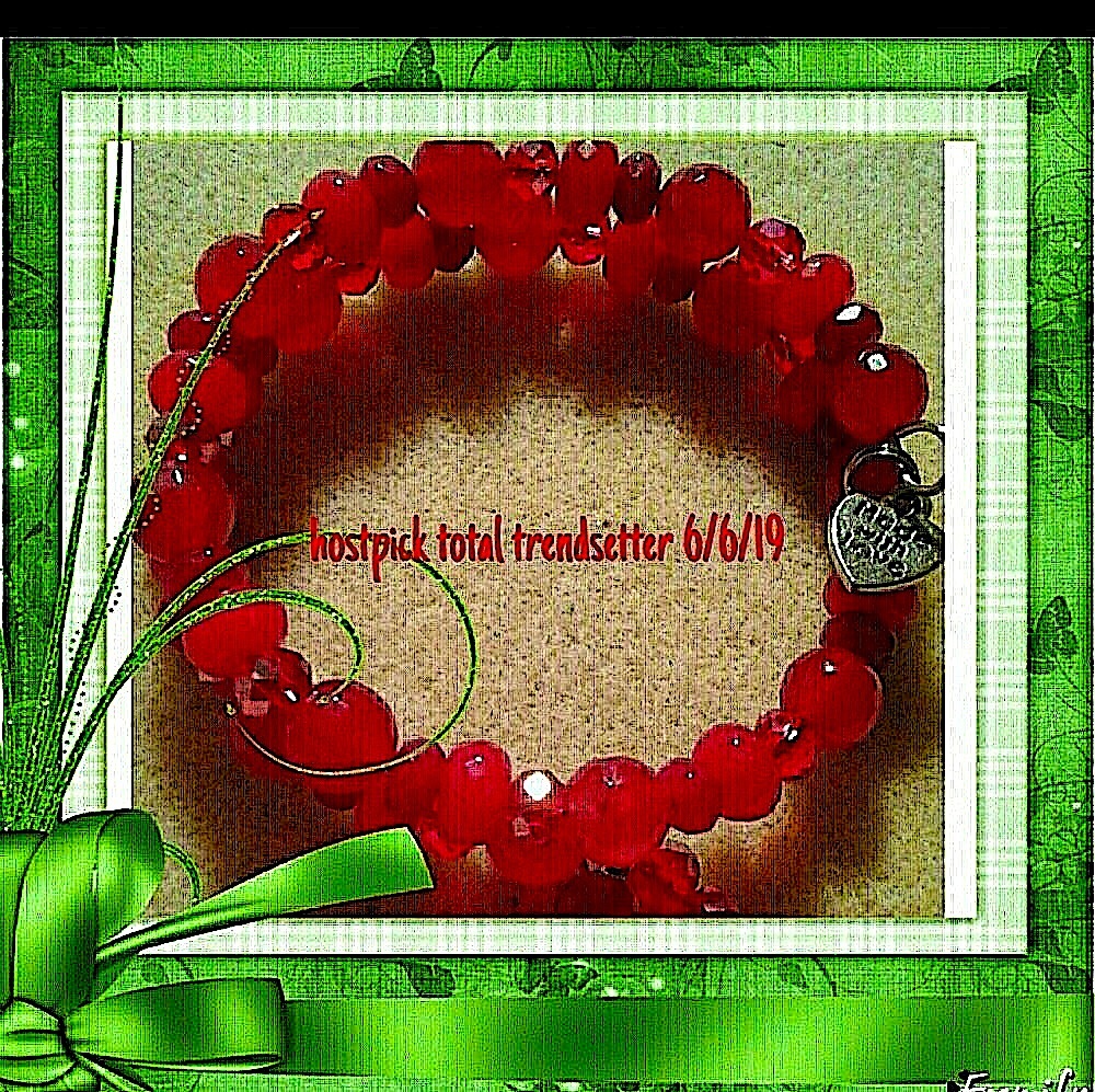 “Ruby Slippers” July genuine red agate& genuine jade bracelet